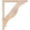 Ekena Millwork Funston Block Smooth Bracket w/ Offset Brace, Douglas Fir, 3 1/2"W x 22"D x 26"H BKT0402X22X26FST05SDF - alternate 2
